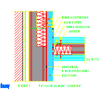 Knauf Gips KG - Plasterboard and prewall  W626 - W626-B1_Połączenie_ze_ścianą_szkieletową dwg