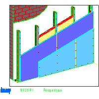 Knauf Gips KG - Plasterboard and prewall  W626 - W626-P1_Perspektywa dwg