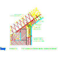 KNAUF SP.zo.o.	 - Suchy tynk i przedścianka W623 - W623-V11_Połączenie_ze_skosem_dachu_ścianą_kolankową dwg