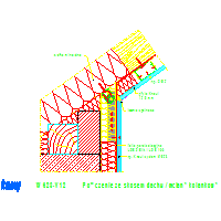 Knauf Gips KG - Plasterboard and prewall  W623 - W623-V12_Połączenie_ze_skosem_dachu_ścianą_kolankową dwg