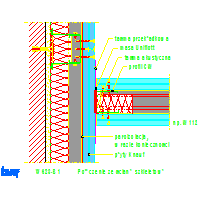 Knauf Gips KG - Plasterboard and prewall  W623 - W623-B1_Połączenie_ze_ścianą_szkieletową dwg