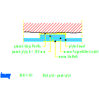 Knauf Gips KG - Plasterboard and prewall W611 - W611-H1_Styk_płyt _-_ paski_płyt dwg