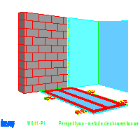 Knauf Gips KG - Plasterboard and prewall W611 - W611-P1_Perspektywa _-_ metoda_cienkowarstwowa dwg