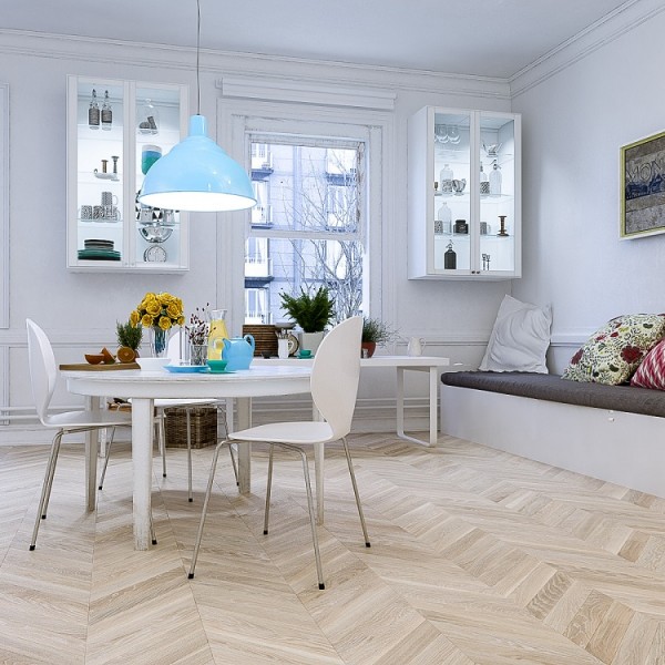 Jawor-Parkiet - Jawor-Parkiet - FP Chevron Oak Color Bianco