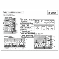 SINIAT Sp. z o.o. - Wet rooms - Molded anchored NIDA plaster-CD-ES-25 HYDRO dwg