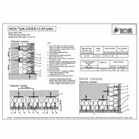 SINIAT Sp. z o.o. - Wet rooms - Molded anchored NIDA plaster-CD-ES-12.5 HYDRO dwg