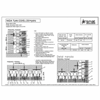 SINIAT Sp. z o.o. - Wet rooms - Molded anchored NIDA plaster-CD-EL-25 HYDRO dwg