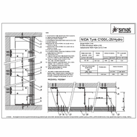 SINIAT Sp. z o.o. - Wet rooms - Molded anchored NIDA plaster-C100-L25 HYDRO dwg