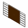 Eclisse UK - The cassette double to the wall plasterboard 125mm Size 100 - Family rfa