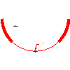 Eclisse Polska - Kaseta Circular podwójna do ściany murowanej 125mm Promień R150, rozmiar 200 - widok dwg