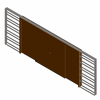 Eclisse UK - Cassette telescopic double to the wall plasterboard 180mm size 100 + 100 - Family rfa