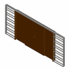 Eclisse UK - Cassette telescopic double to the wall plasterboard 180mm size 80 + 80 - Family rfa