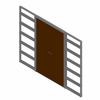 Eclisse UK - Cassette Synthesis LINE double to the wall plasterboard 100mm size 60 + 60 - Family rfa