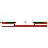 Eclisse UK - Cassette Synthesis LINE double to the wall plasterboard 100mm size 60 + 60 - Plan view dwg