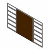 Eclisse UK - Cassette Synthesis LINE double to the wall plasterboard 100mm size 80 + 80 - Family rfa