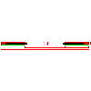 Eclisse Polska - Kaseta Syntesis LINE podwójna do ściany gips-karton 100mm Rozmiar 80+80 - widok z góry dwg