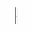 Eclisse UK - Cassette Synthesis LINE double to the wall to 100mm size 90 + 90 - Side view dwg