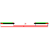 Eclisse UK - Cassette Synthesis LINE double to the wall to 100mm size 90 + 90 - Plan view dwg