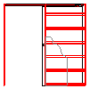 Eclisse UK - The cassette single wall plasterboard 100mm Size 100 - View dwg