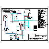 Dimplex - Heat pumps LA, LI - 02 015 LA, LI system bivalent (stałopalny boiler, solar panels on c.o, c.w.u), 2 heating circuits, c.w.u dwg