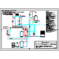 Dimplex - Heat pumps LA, LI - 02 014 LA, LI bivalent system (boiler stałopalny on c.o, c.w.u, pool), 2 heating circuits, c.w.u pool dwg