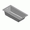  RIHO International - Rectangular bathtub Lusso Plus 170x80 BA12 - Dxf dxf