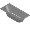  RIHO International - Rectangular bathtub 180x80 Carolina BB54 - Dxf dxf