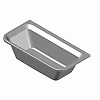  RIHO International - Rectangular bathtub 180x90 Dimaro BB78 - Dxf dxf