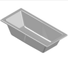  RIHO International - Rectangular bathtub 180x80 BA98 Lusso - Dxf dxf