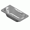  RIHO International - Rectangular bathtub 190x90 Dana BZ44 - Dxf dxf