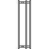 PURMO - Hygiene H30 H= 600mm - side view dwg