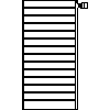 PURMO - Faro H 20 900 - front view dwg