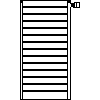 PURMO - Faro H 33 900 - front view dwg