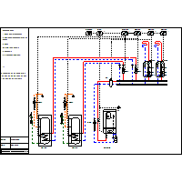 Junkers - Boiler hanging system designs with automatic series Cx Cerapur Comfort ZBR - ZBR_2xSK_CW400_4xMM100_6720811533 dwg