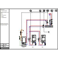 Junkers - Boiler hanging system designs with automatic series Cx Cerapur Comfort ZBR - 2xZBR_SK_CW400_MC400_2xMM100_6720814048_1 dwg