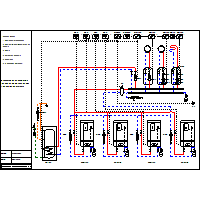 Junkers - Boiler hanging system designs with automatic series Cx Cerapur Comfort ZBR - 4xZBR_CW400_MC400_4xMM100_CR10_6720811537 dwg