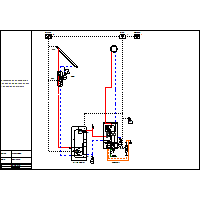 Junkers - Boiler hanging system designs with automatic series Cx Cerapur Solar CSW - CSW 30_P_CW400_MS100_6720811448 dwg