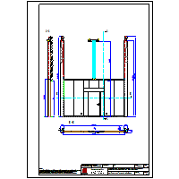 Małkowski-Martech Sp. z o.o. - Brama opuszczana Marc-O1 - Przeciwpożarowa brama opuszczana Marc-O1 EI60 z napędem elektrycznym i drzwiami ppoż.DB - balast obustronny dwg