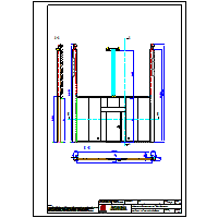 Małkowski-Martech Sp. z o.o. - Brama opuszczana Marc-O1 - Przeciwpożarowa brama opuszczana Marc-O1 EI30 z napędem elektrycznym i drzwiami ppoż.DB - balast obustronny dwg