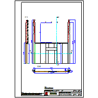 Małkowski-Martech Sp. z o.o. - Brama opuszczana Marc-O1 - Przeciwpożarowa brama opuszczana Marc-O1 EI60 z elektrotrzymaczem i drzwiami ppoż.DB - balast obustronny dwg