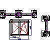 aluplast Sp. z o.o. - WINDOW SYSTEMS PCV energeto 4000 - Aluplast - energeto 4000 with moving bars window double vertical section and a horizontal dwg