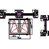 aluplast Sp. z o.o. - WINDOW SYSTEMS PCV energeto 4000 - Aluplast - energeto 4000 with a fixed bar window double vertical section and a horizontal dwg