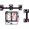aluplast Sp. z o.o. - WINDOW SYSTEMS PCV energeto 5000 - Aluplast - energeto 5000 with moving bars 64 mm window double vertical section and a horizontal dwg