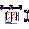 aluplast Sp. z o.o. - WINDOW SYSTEMS PCV energeto 5000 - Aluplast - energeto 5000 with moving bars window double vertical section and a horizontal dwg