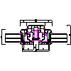 aluplast Sp. z o.o. - System Ideal 8000 - Aluplast - cross skrzydło_słupek_skrzydło dwg