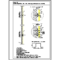 Izopanel - Sandwich IZOPANEL - Izopanel PUR / PIR / PIR +; MWF; EPS - Installation of panels to the masonry wall dwg