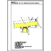 Izopanel - Płyta warstwowa IzoRoof - IzoRoof PUR/PIR/PIR+ ; MWF ; EPS - połączenie krawędzi wyższej dachu jednospadowego dwg