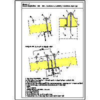 Izopanel - HIGH PROFILE ROOF PANEL IzoRoof - IzoRoof PUR / PIR / PIR +; MWF; EPS - mount design showing the contact plates dwg