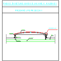 Matbud Spółka z ograniczoną odpowiedzialnością - Pasmo świetlne łukowe łamane w kalenicy - Pasmo świetlne łukowe łamane w kalenicy - przekrój poprzeczny dwg