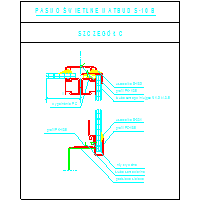 Matbud Spółka z ograniczoną odpowiedzialnością - Świetlik dachowy Typ S-10A - Szczegół C dwg